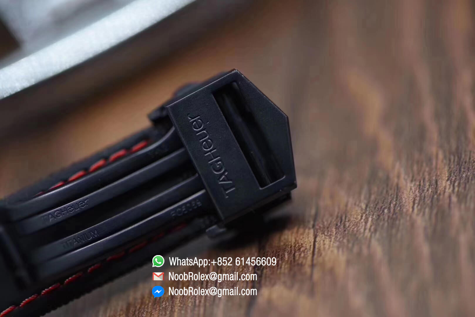 Aquaracer Calibre 5 300M PVD Plated Stainless Steel Case 43mm Black & Red Dial on Brown Nylon Strap A2824 V6F 1:1 Best Edition