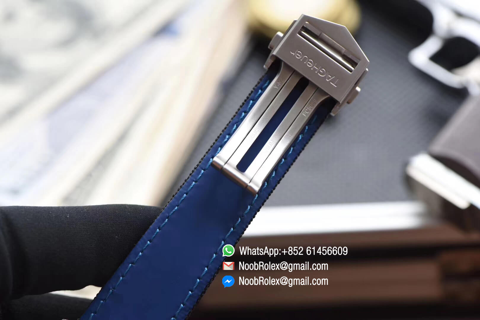 Aquaracer Calibre 5 Stainless Steel Case 43mm Black Dial Blue Hand on Black Nylon Strap A2824 V6F 1:1 Best Edition