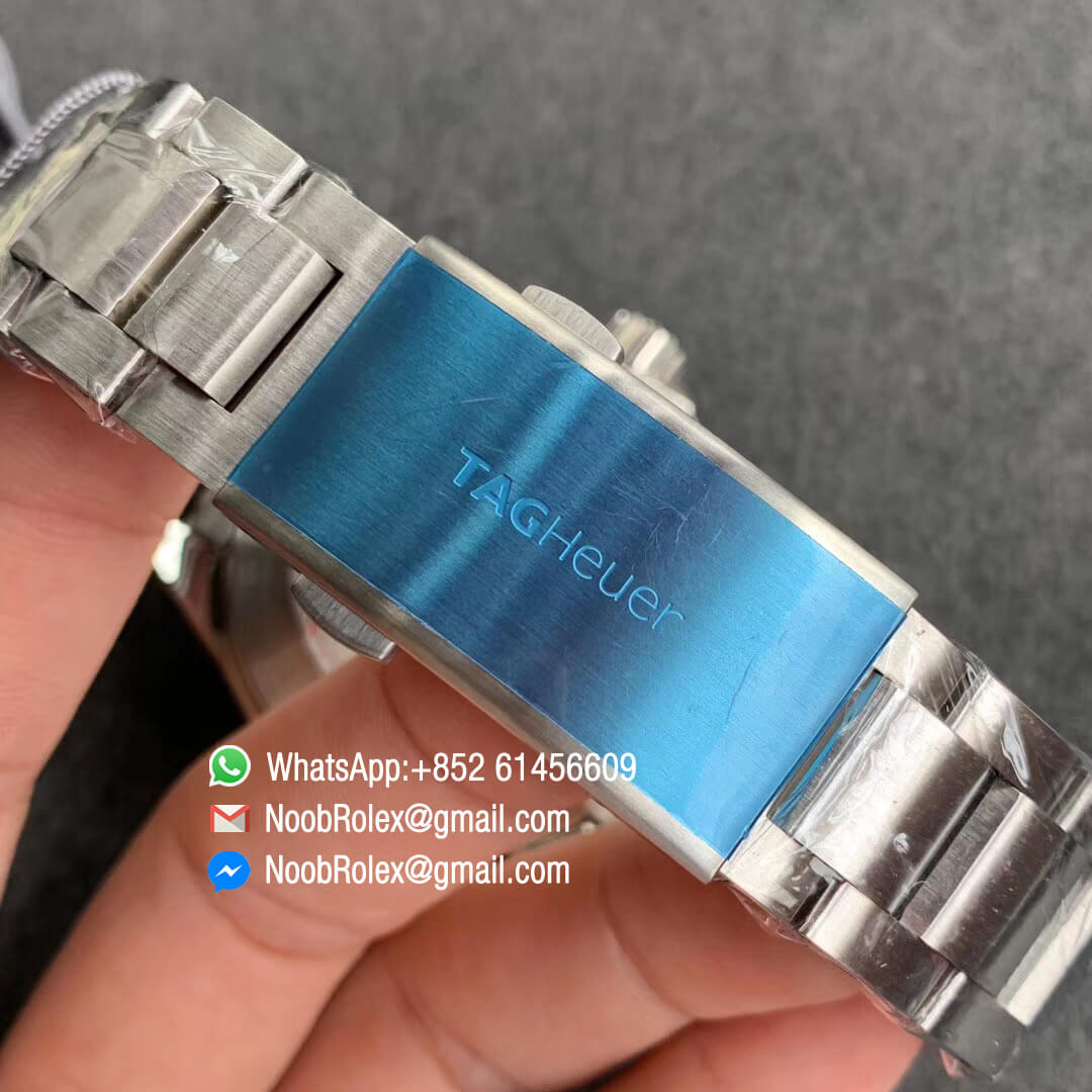 Aquaracer Calibre 5 Stainless Steel Case 43mm Blue Ceramic Bezel Blue Dial on Steel Bracelet Original SW200 Movement KOR Factory 1:1 Best Edition