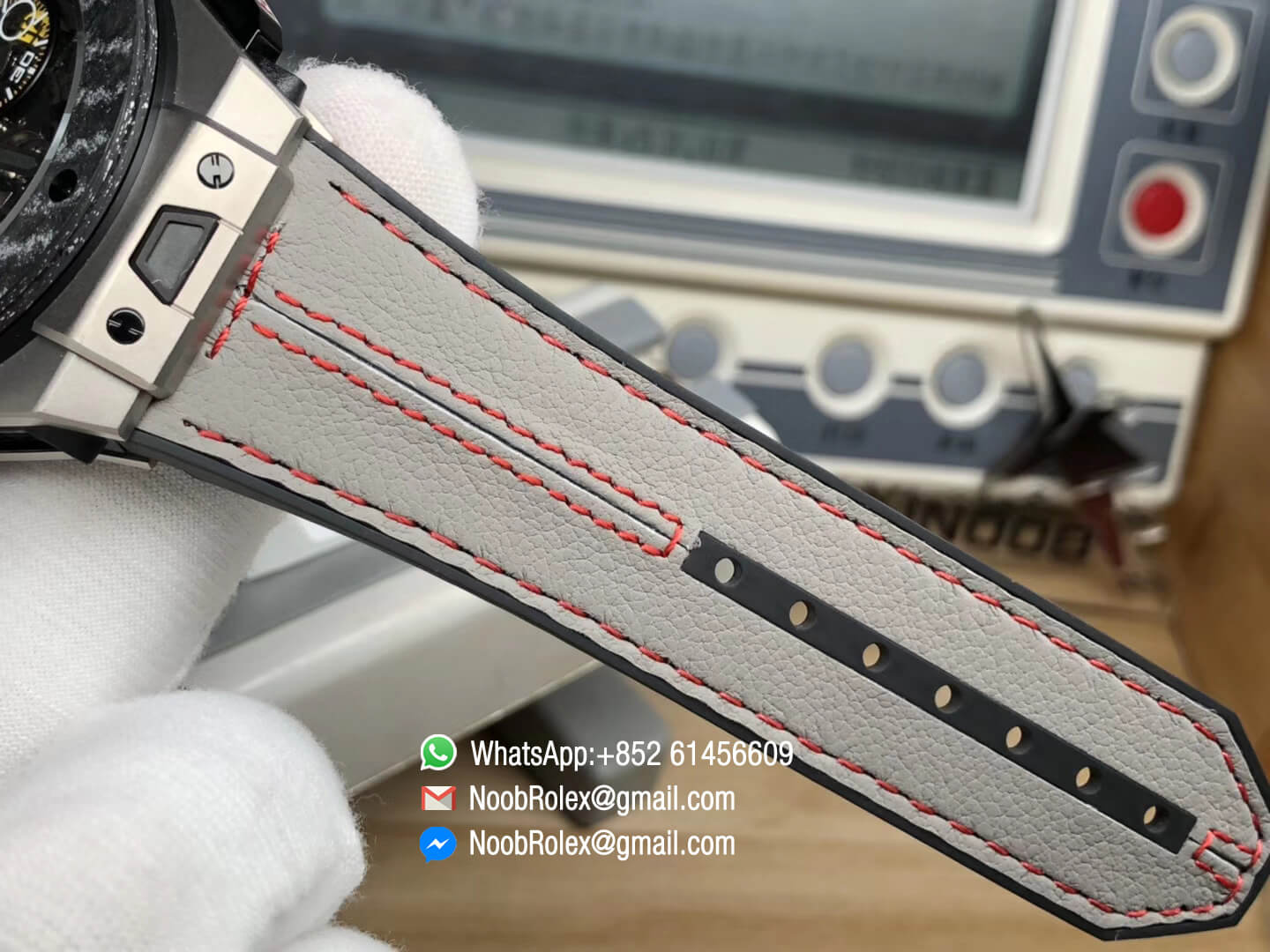 Big Bang 45MM Unico Ferrari 401.NJ.0123.VR Limited Edition Titanium Case Black Skeleton Dial Carbon Fiber with Titanium Bezel HBB V6 Super Clone HUB1241 Manual Winding Movement