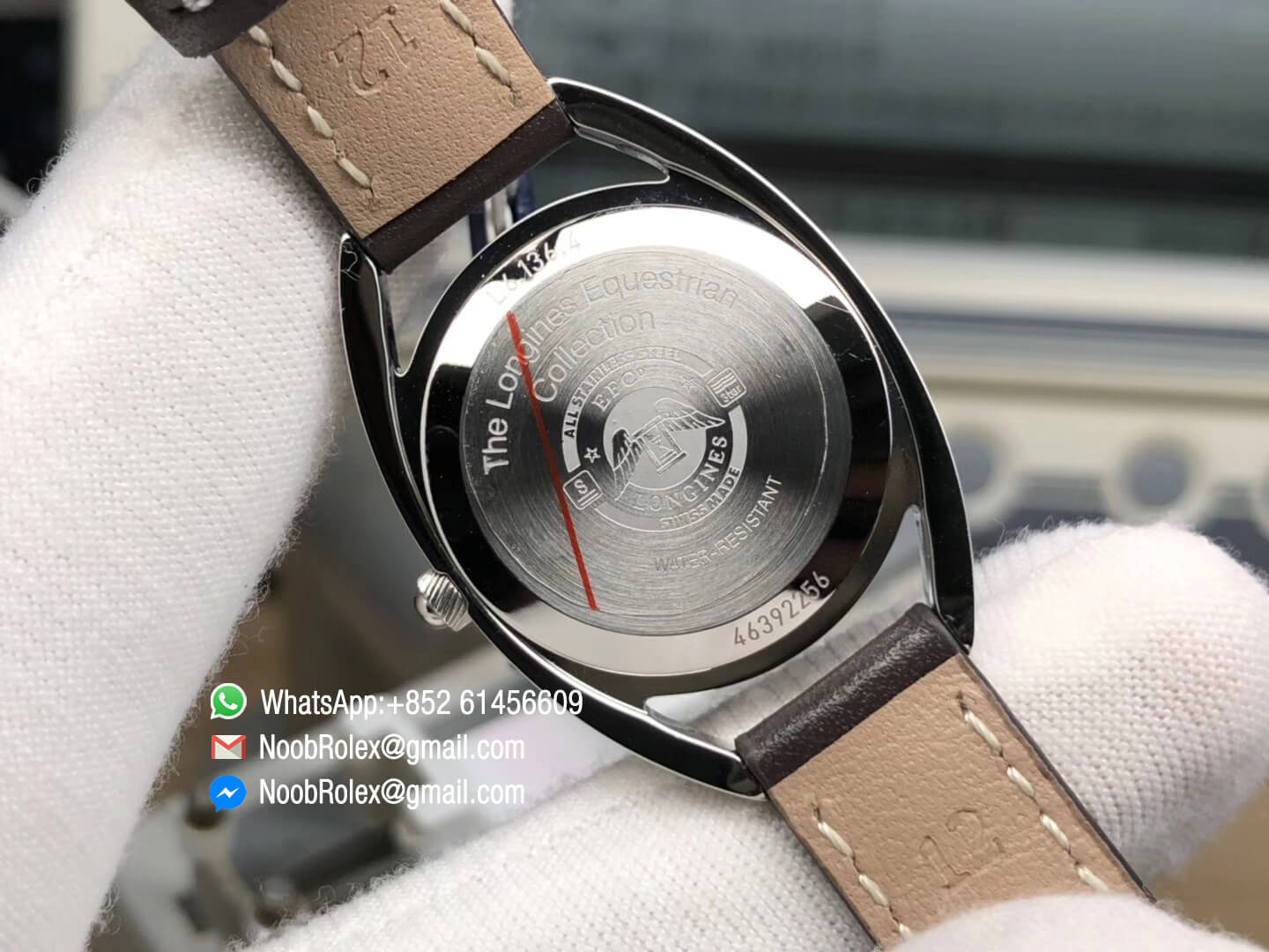Longines Equestrian Collection Steel Case Diamonds Hour Markers Asian L152 Quartz Movement Brown Leather Top Clone Best Edition