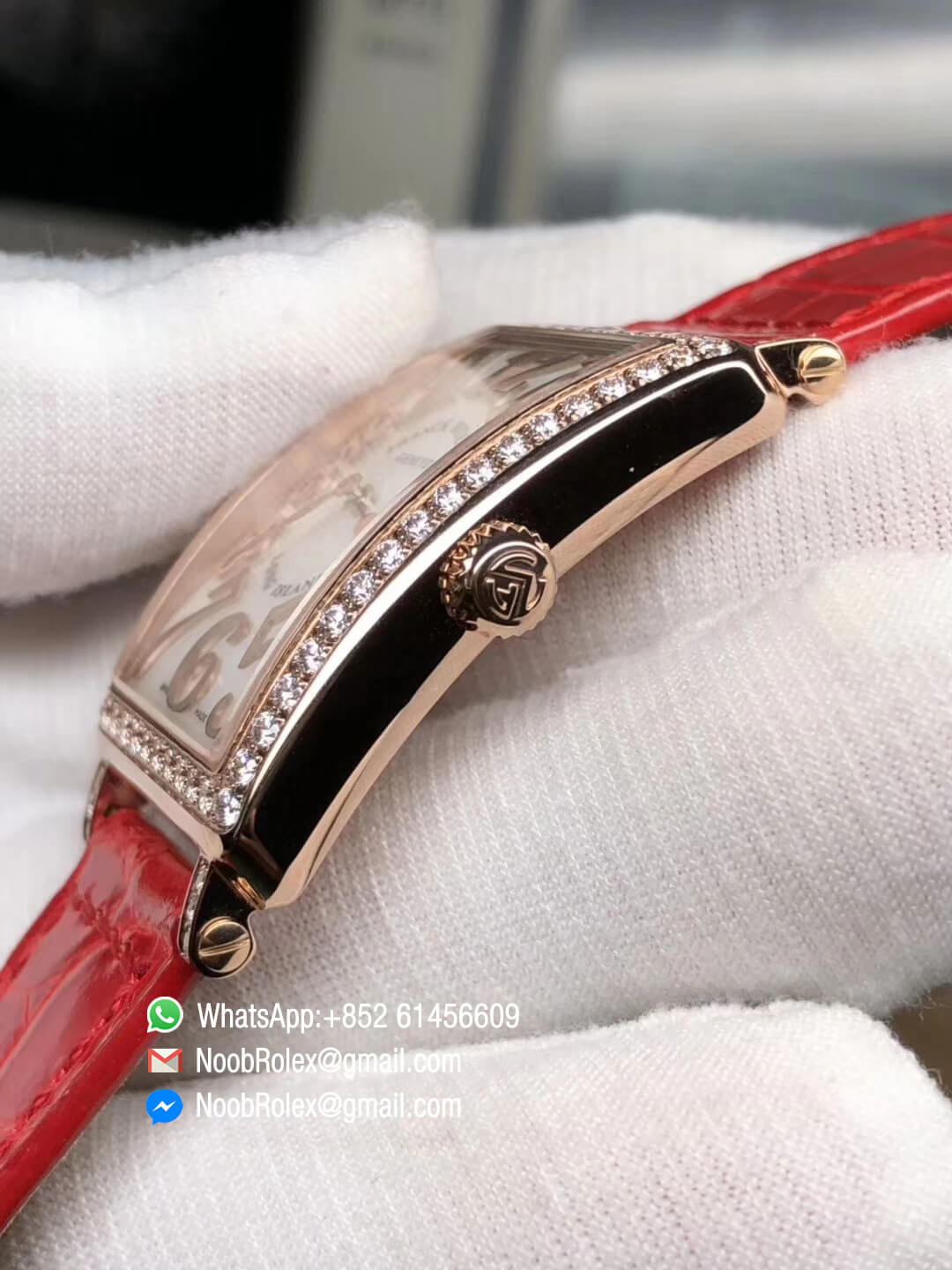 Ladies Luxury Watch Long Island 1952 952 QZ D Rose Gold Case & Diamonds Bezel Silver Mop Dial Swiss Quartz Movement GF 1:1 Best Quality