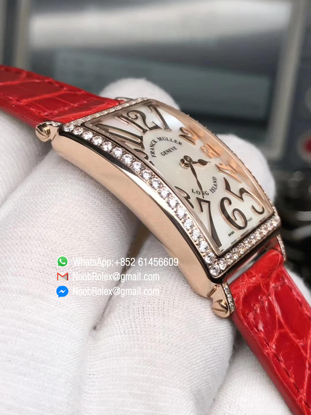 Ladies Luxury Watch Long Island 1952 952 QZ D Rose Gold Case & Diamonds Bezel Silver Mop Dial Swiss Quartz Movement GF 1:1 Best Quality