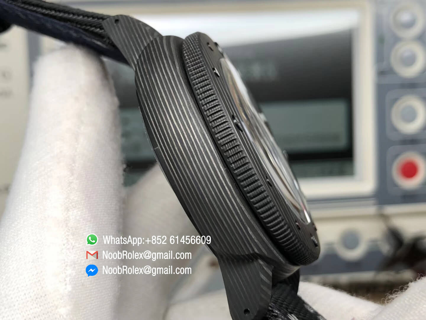 PAM979 PAM00979 Black Carbotech Case Carbon Dial on Rubber Strap P.9000 Super Clone Movement 2019 VS Factory Best Replica Edition