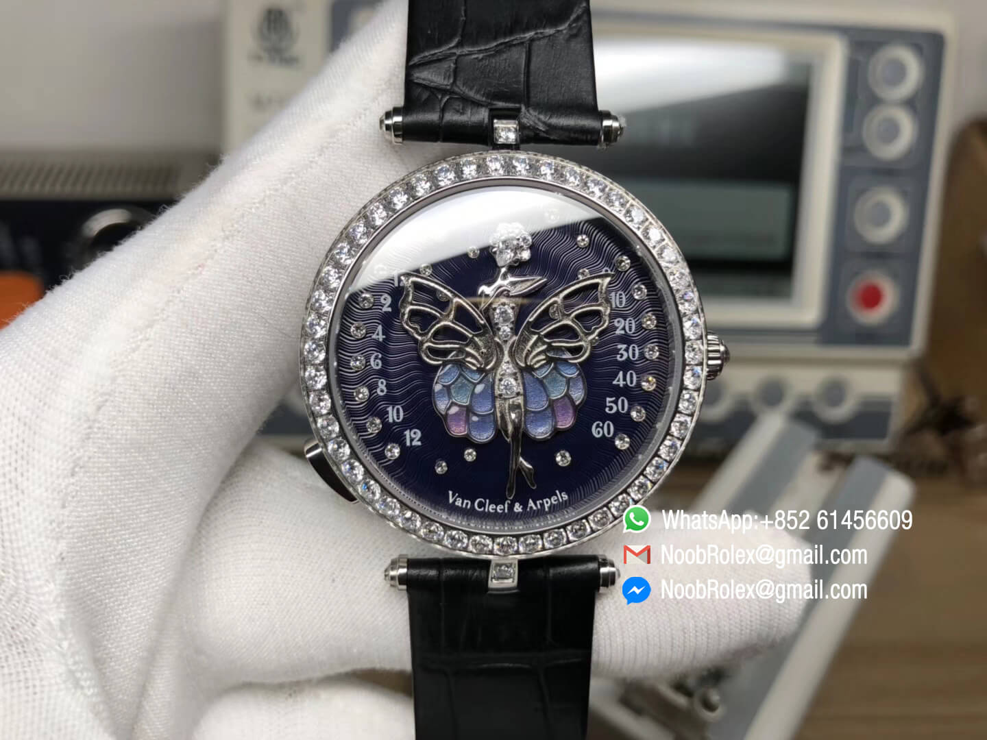 Van Cleef & Arpels New Poetic Complication Lady Arpels Ballerine Enchantée Dancer Watch with Diamond Functions are Same as Gen 1:1 Top Quality Replica