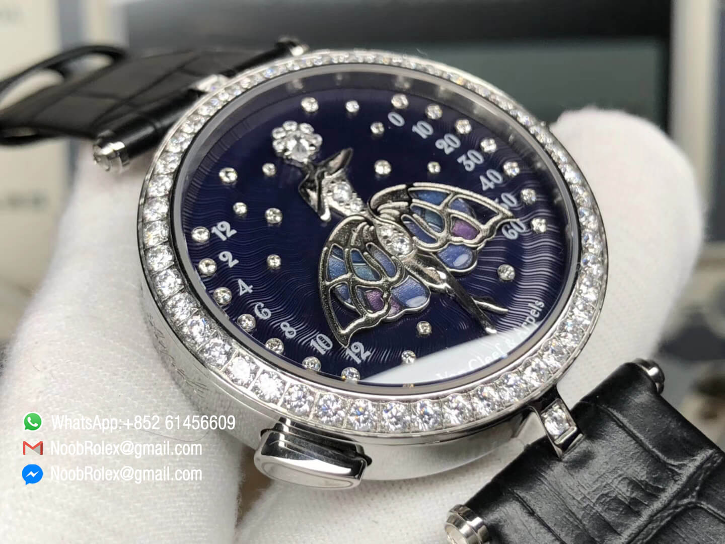Van Cleef & Arpels New Poetic Complication Lady Arpels Ballerine Enchantée Dancer Watch with Diamond Functions are Same as Gen 1:1 Top Quality Replica