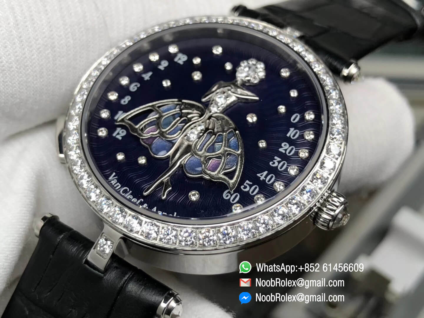 Van Cleef & Arpels New Poetic Complication Lady Arpels Ballerine Enchantée Dancer Watch with Diamond Functions are Same as Gen 1:1 Top Quality Replica