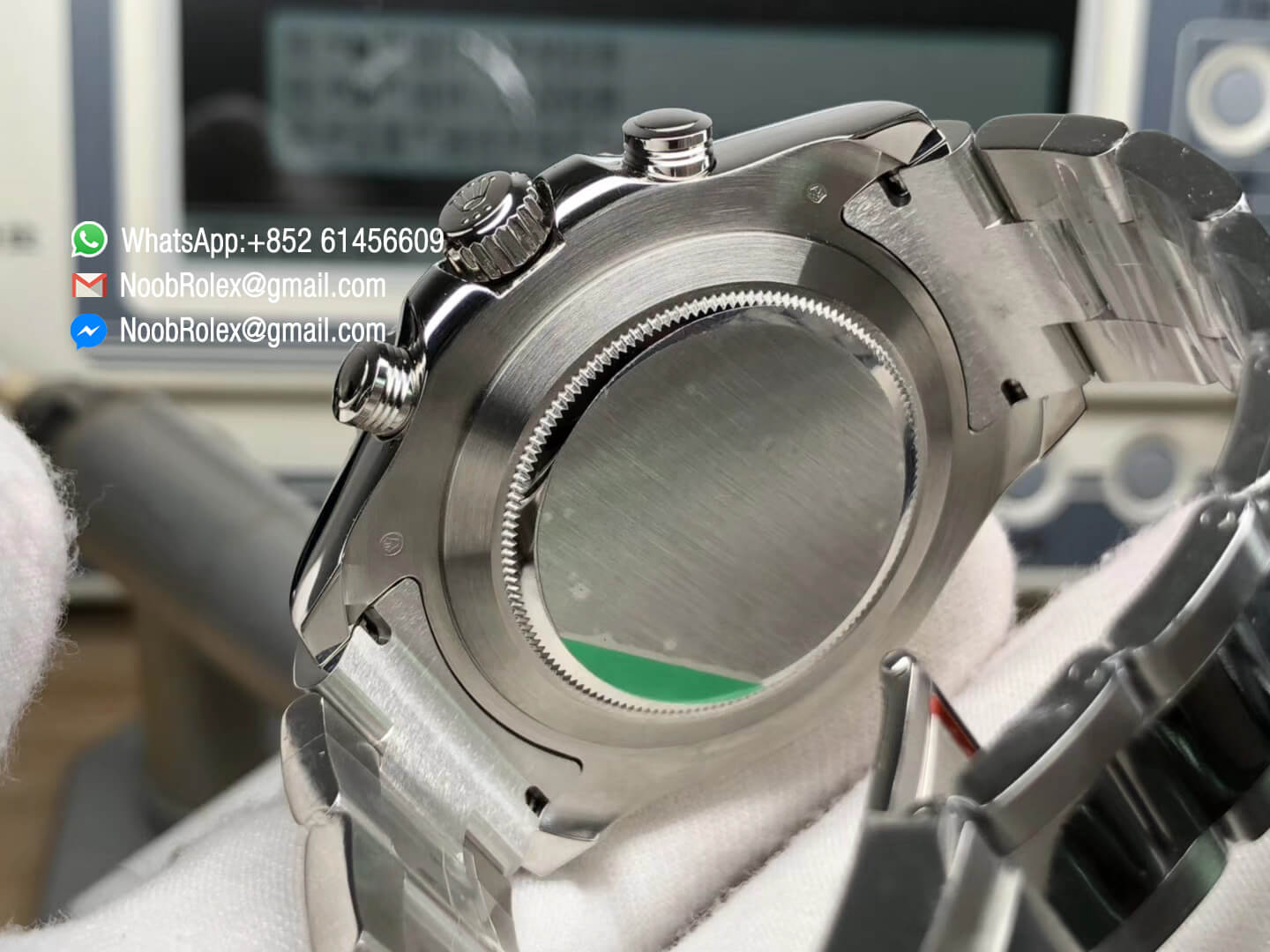 Yacht Master II 116689 Stainless Steel Case White Dial Red Chrono Hand and Second Subdial on Steel Bracelet A7750 JF 1:1 Best Edition