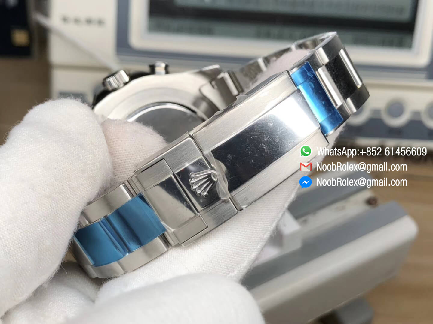Yacht Master II 2017 baselworld 116680 Stainless Steel Case Blue Ceramic Bezel Silver Hand on Steel Bracelet A7750 JF 1:1 Best Quality Top Replica
