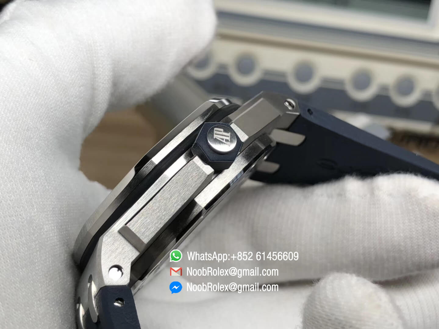 AP Royal Oak Offshore Diver 2017 Blue Dial 15710 on Rubber Strap A3120 Movement JF 1:1 Best Edition