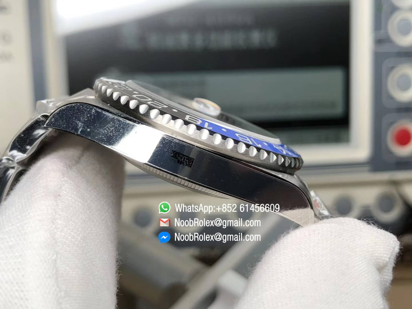 GMT-Master II 116710BLNR Batman GMT Black & Blue Ceramic Bezel 904L Steel Case Noob 1:1 Best Edition SA3186 Movement Correct Hand Stack CHS