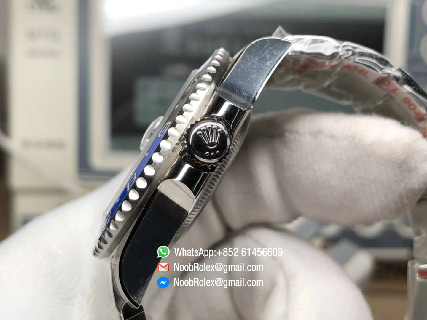 GMT-Master II 116710BLNR Batman GMT Black & Blue Ceramic Bezel 904L Steel Case Noob 1:1 Best Edition SA3186 Movement Correct Hand Stack CHS