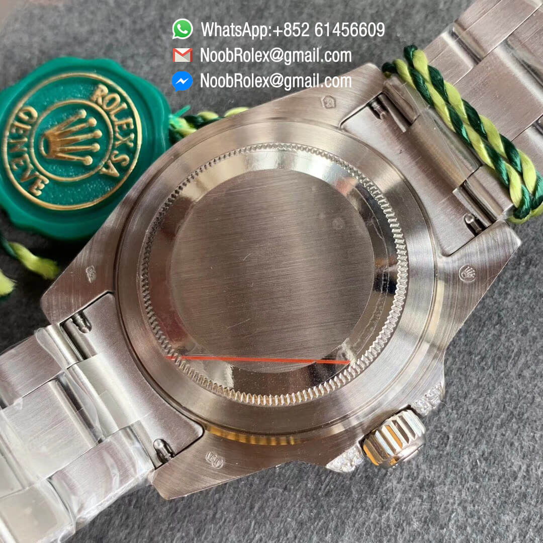 GMT Master II 116769BRIL 116769 Full Diamonds Encrusted on 316L Steel Case Full Diamonds Encrusted Wavy Dial with Round Luminous Markers TWF Best Edition A2836