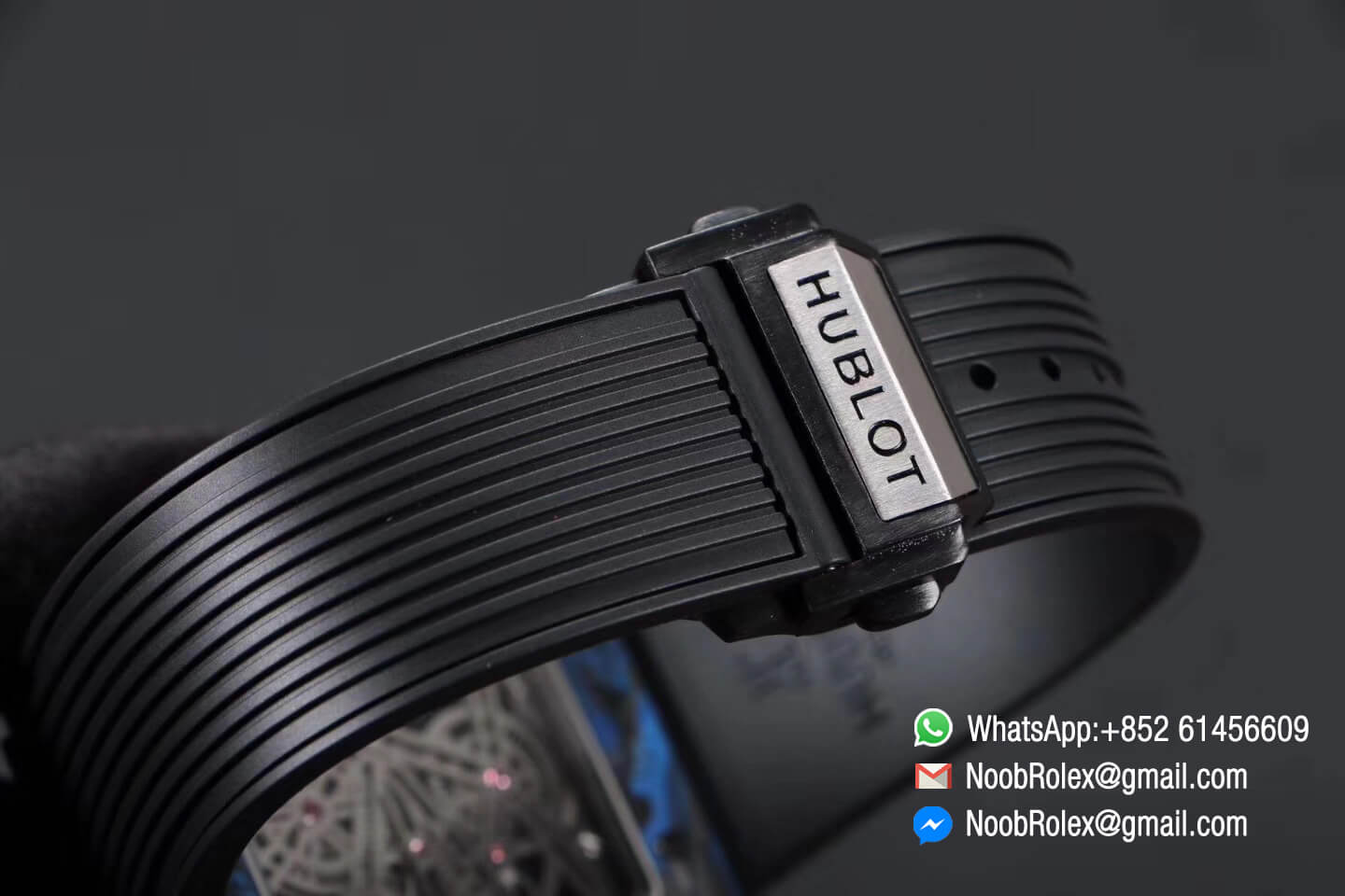 Hublot Spirit of Big Bang Tourbillon Blue Forged Carbon Case & Bezel with Black Rubber Strap Asia 23J Automatic Movement 1:1 Top Quality