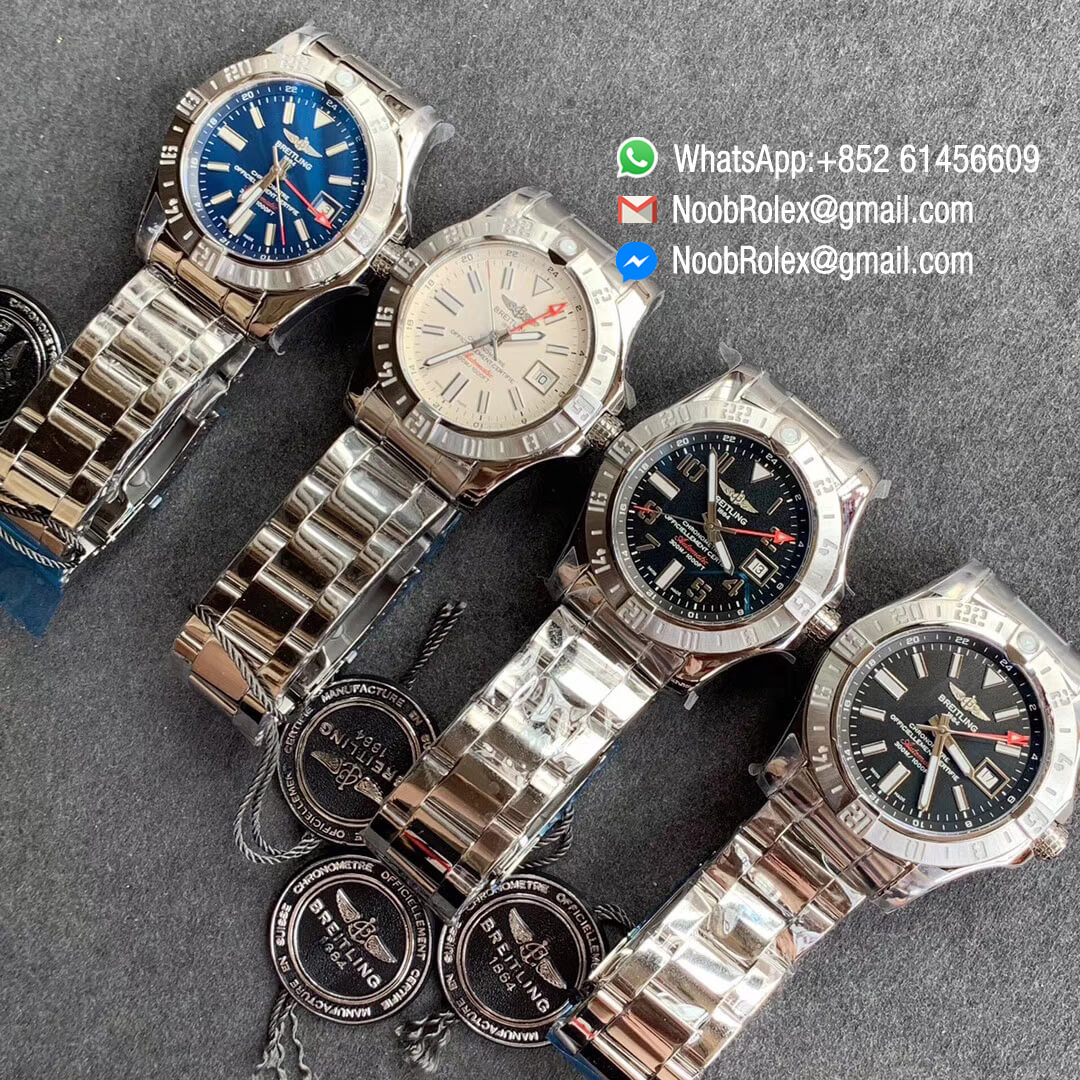 GF Factory New Avenger II GMT V2 Edition Steel Case Blue Dial Stick Markers on Steel Bracelet A2836 Noob Watch News 10