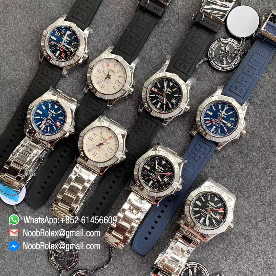 GF Factory New Avenger II GMT V2 Edition Steel Case Blue Dial Stick Markers on Steel Bracelet A2836 Noob Watch News 11