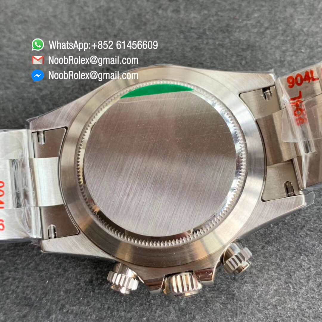 Noob Factory V3 Pandda Daytona 116500 in 904L Steel Thickness Same as Original SA4130 Full Chronograph Function Update to White Gold Stuff Font Bezel 08