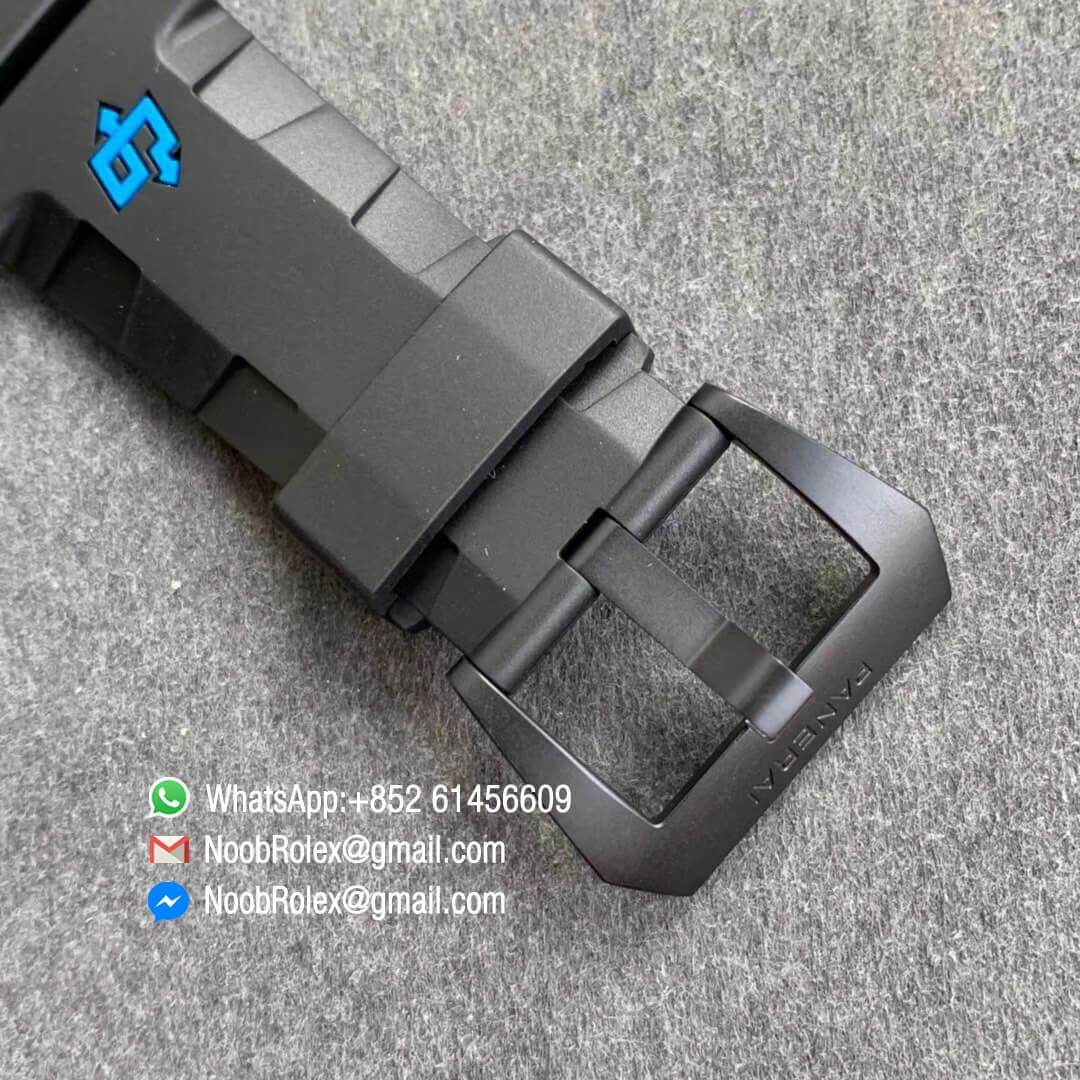 Panerai Carbotech PAM616 Luminor Submersible Special Edition Forged Carbon Case XF Best Edition on Black Rubber Strap P.9000 Movement