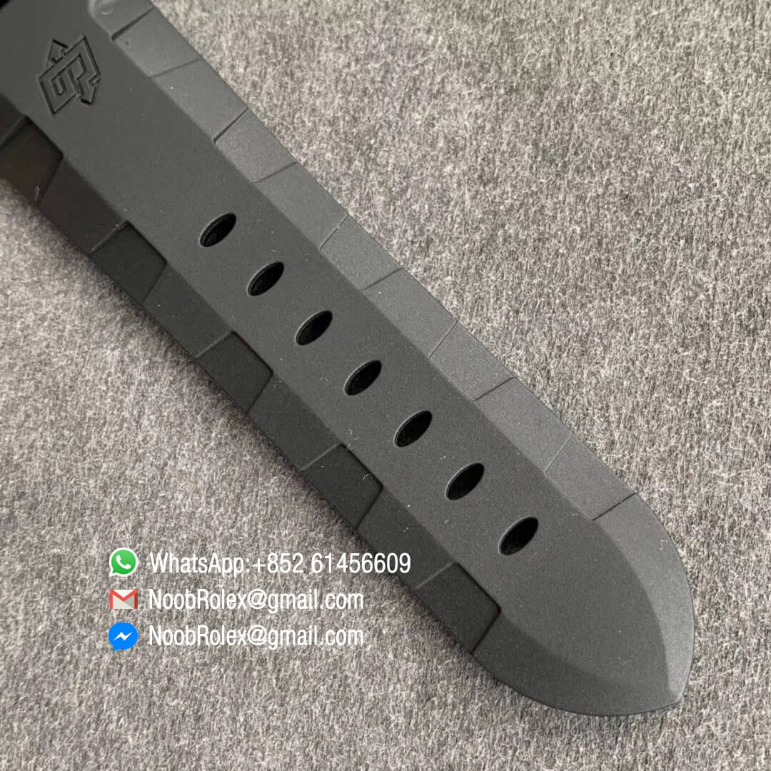 Swiss Watch Replica PAM799 Titanium Case Carbotech Bezel Black Dial on Rubber Strap P.9010 Clone VSF Edition - Noob Watch Time