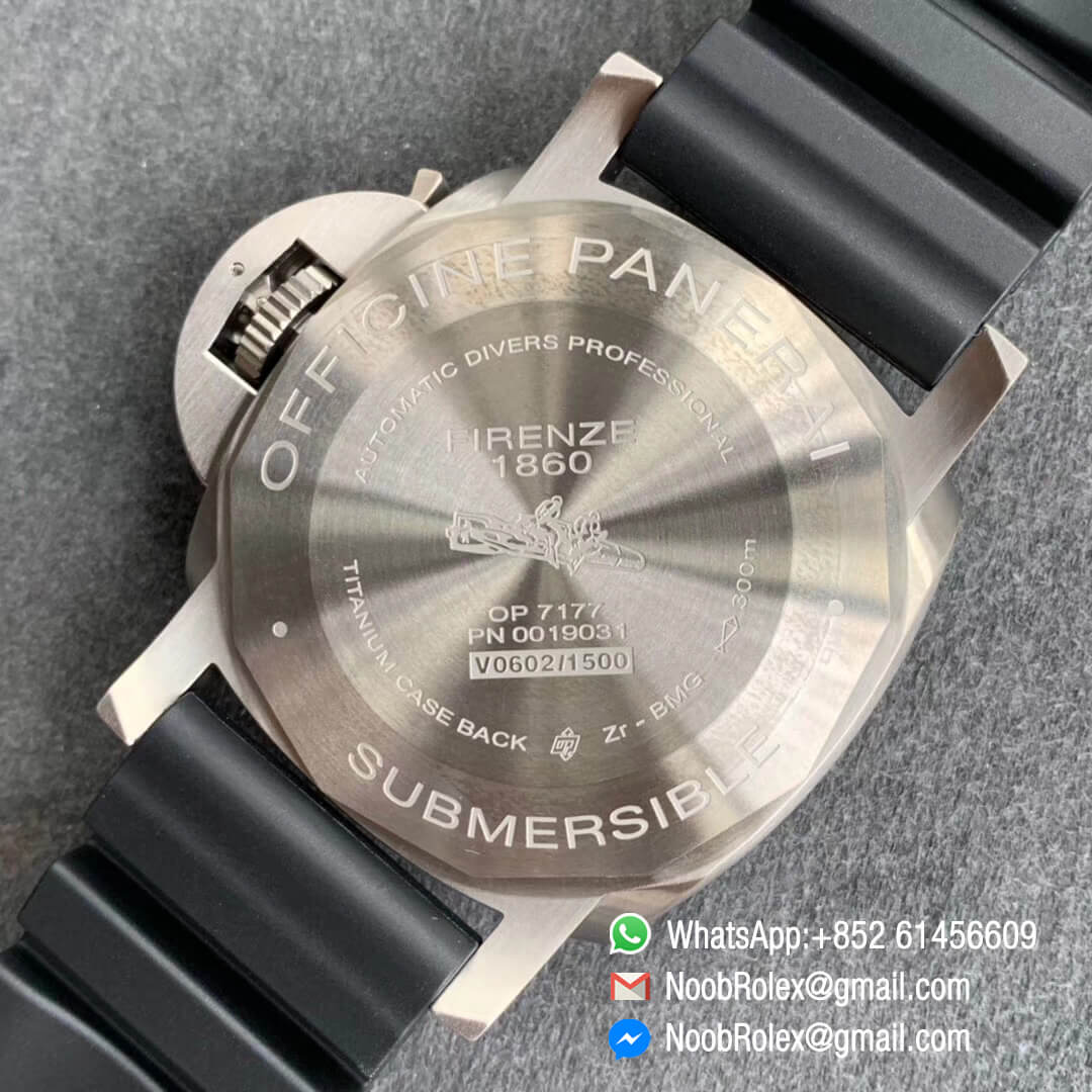 Swiss Watch Replica PAM799 Titanium Case Carbotech Bezel Black Dial on Rubber Strap P.9010 Clone VSF Edition - Noob Watch Time
