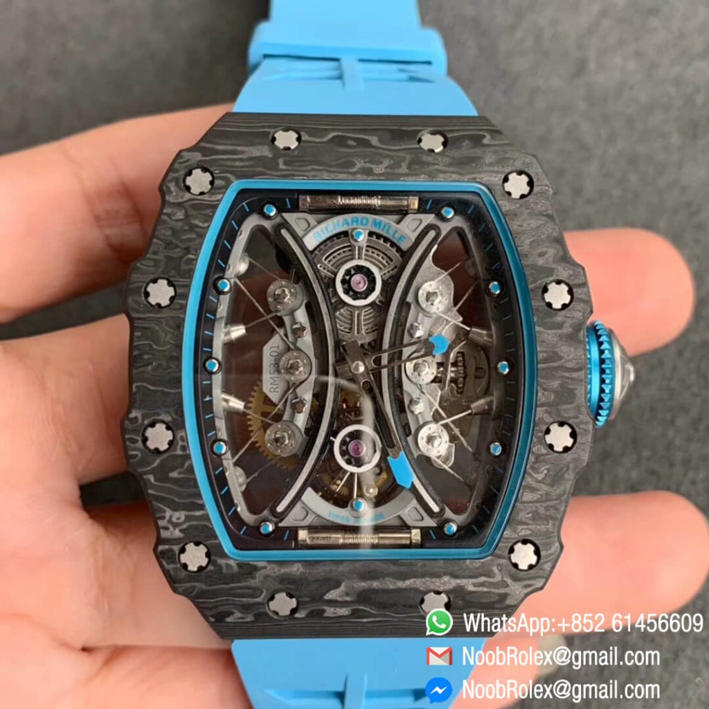 Swiss Watch Replica RM53-01 Real Tourbillon Pablo Mac Donough Black