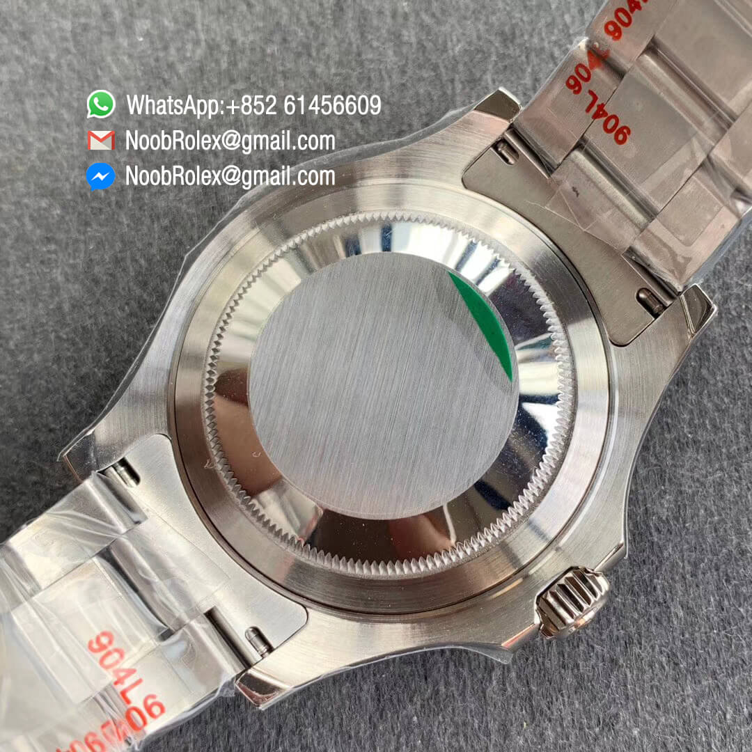 Swiss Watch Replica Yacht-Master 116622 China Noob Factory 904L Steel Case Gray Dial Blue Hand on Bracelet SA3135 - Noob Watch Time