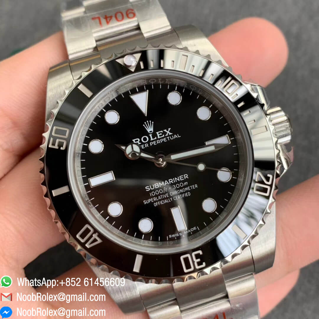 Top Clone Swiss Watch Submariner 114060 No Date Black Dial Ceramic Bezel ZZF 904L Steel Case Bracelet SA3130 Movement 02