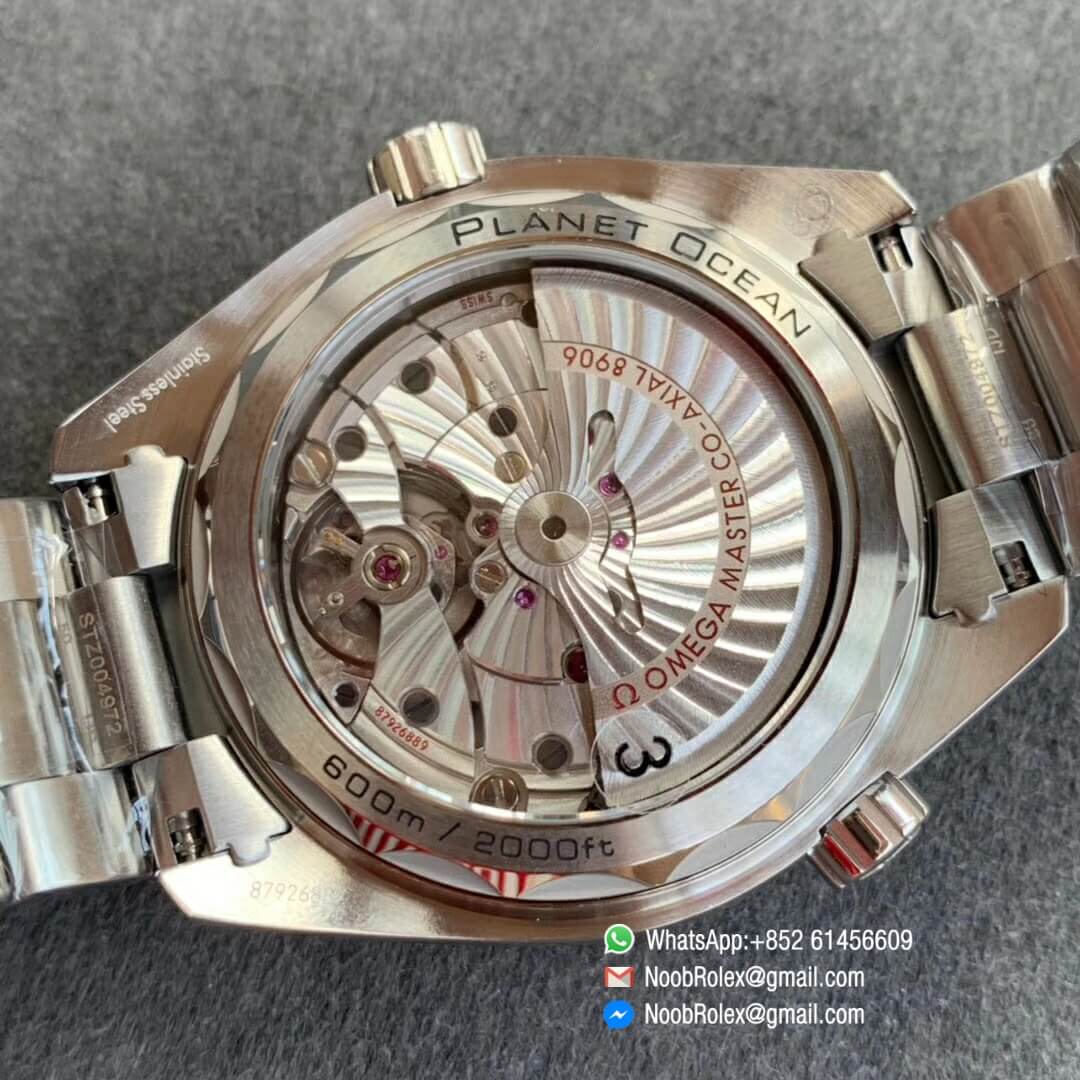 Planet Ocean 600M Tai Chi GMT VSF Best Edition Black White Ceramic Bezel and Black Dial on SS Bracelet A8906 Super Clone 2