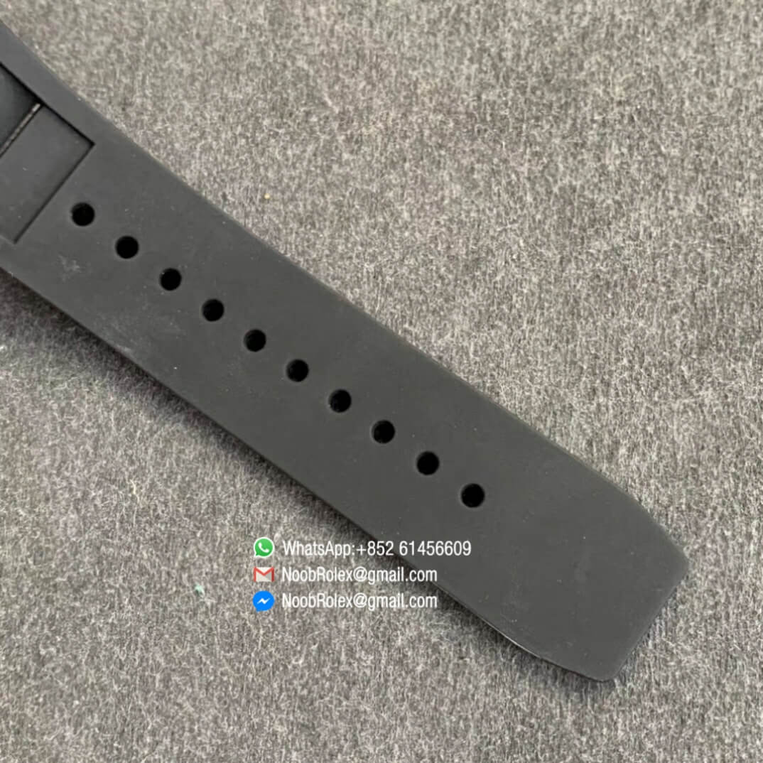 RM35 02 RAFA FORGE CARBON CASE ZF SKELETON DIAL ON BLACK RUBBER STRAP NH05A SWISS WATCH CLONE 2