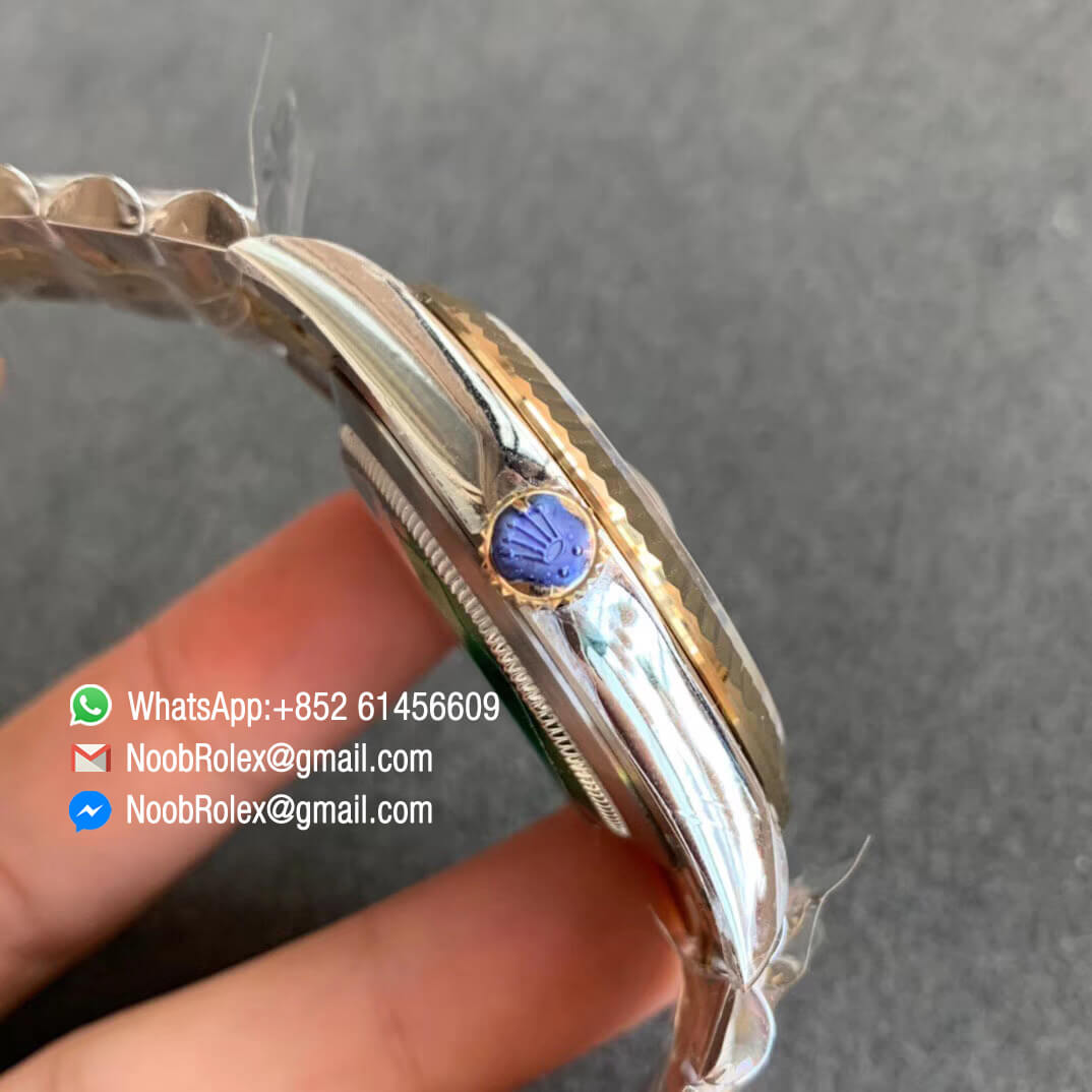 DateJust 41 126333 ARF Best Edition 904L Steel Case with Plated Gold Bezel Yellow Gold with Gold Dial on Bicolor Jubilee Bracelet A2824 04