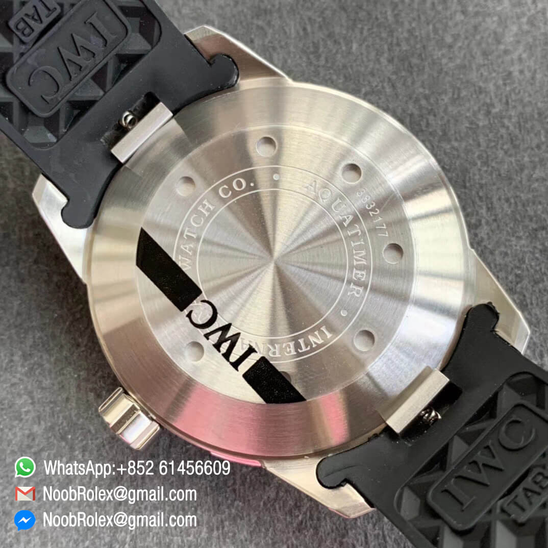 Noob Watch Aquatimer Dive Watch IW356811 Black Orange Bezel White Dial 44mm Steel Case A2892 Auto Caliber IWS Factory Top Quality 09