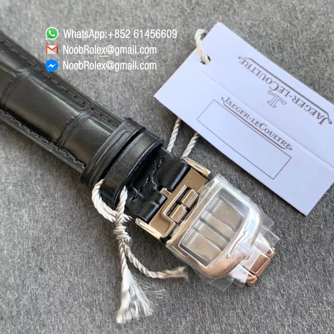 Noob Watch Master Geographic Real Power Reserve Steel Case Black Dial on Black Leather Strap A939 ZF Top Quality 06