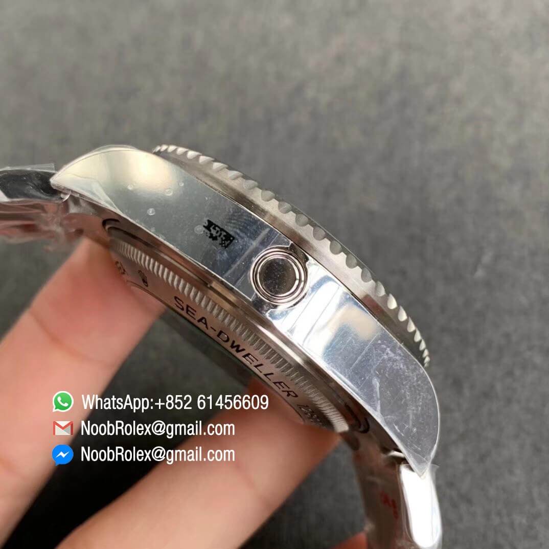 Sea Dweller 126660 D Blue DeepSea Noob Factory 2019 Best Edition Dial with a Crown Logo at 6 oclock Position 904L Steel Case and Bracelet A3235 Clone 05