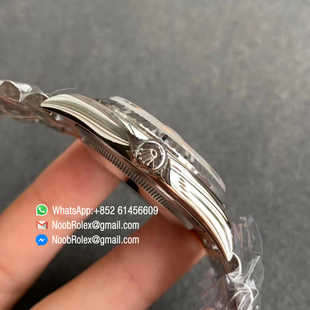 ARF High Quality DateJust 36mm 116234 904L Steel Case Pink Dial on Jubilee Bracelet SH3135 V2 04