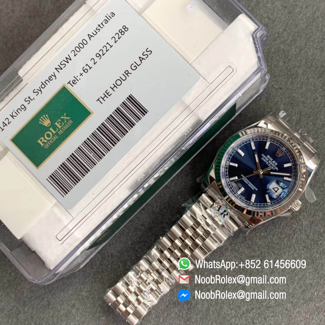 ARF Top Quality Clone Watch DateJust 36mm 116234 904L Steel Case Blue Dial on Jubilee Bracelet SH3135 V2 09