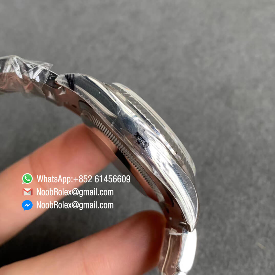 ARF V3 DateJust 36 116234 Blue Dial 904L Steel Case Oyster Bracelet on Oyster Bracelet with SH3135 Movement 05