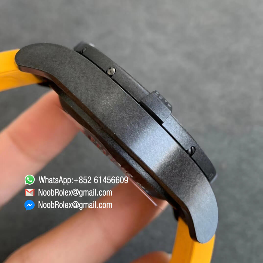 Breitling Avenger Hurricane 45mm Chrono GF Super Clone Best Edition Black Dial on Black Nylon Strap A7750 05