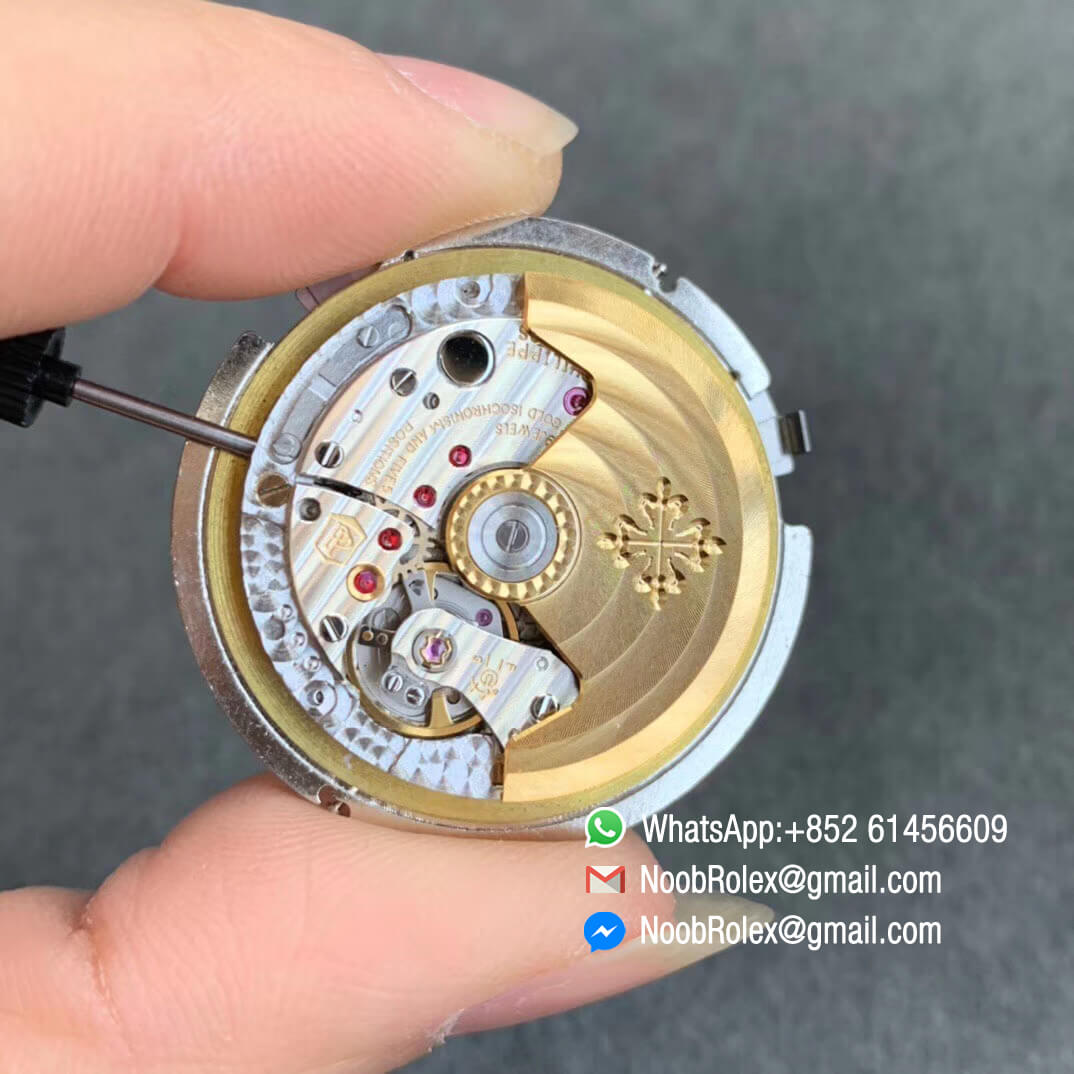 GRF Patek Philippe Nautilus 5726 Moonphase Complicated Steel Case Bracelet Blue Textured Dial A324 Movement 13