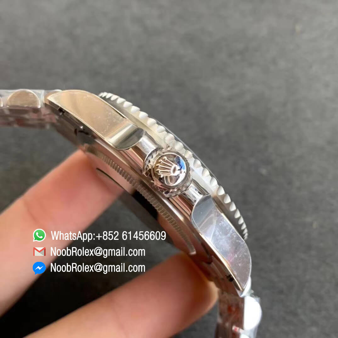 Noob Factory GMT Master II Batman jubilee Bracelet 126710BLNR 904L Steel Case A3285 Movement with Correct Hand Stack 04