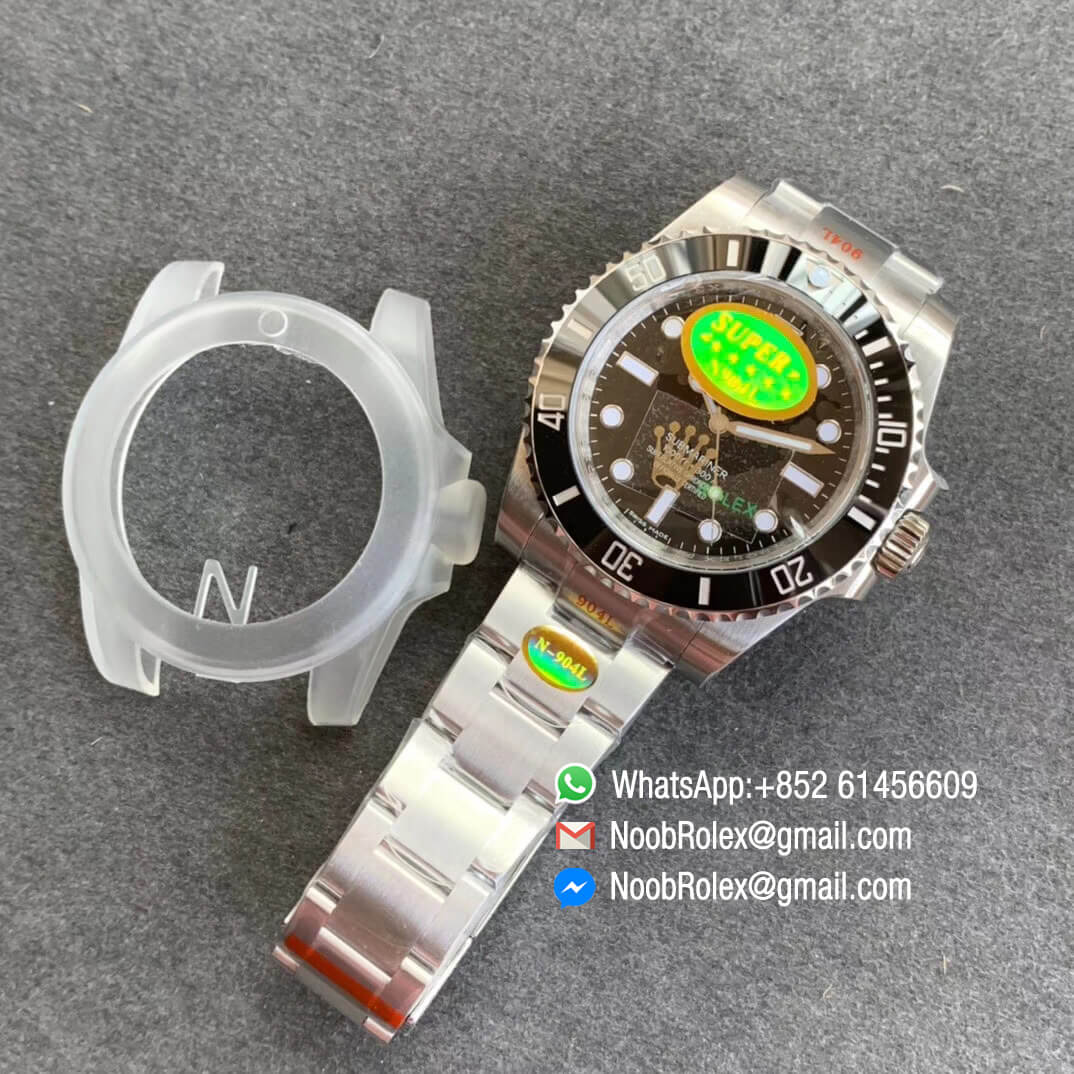 Noob V10 Submariner 114060 No Date Black Dial New Clean Factory Ceramic Bezel with 904L Steel Case and Bracelet SA3130 Movement 09