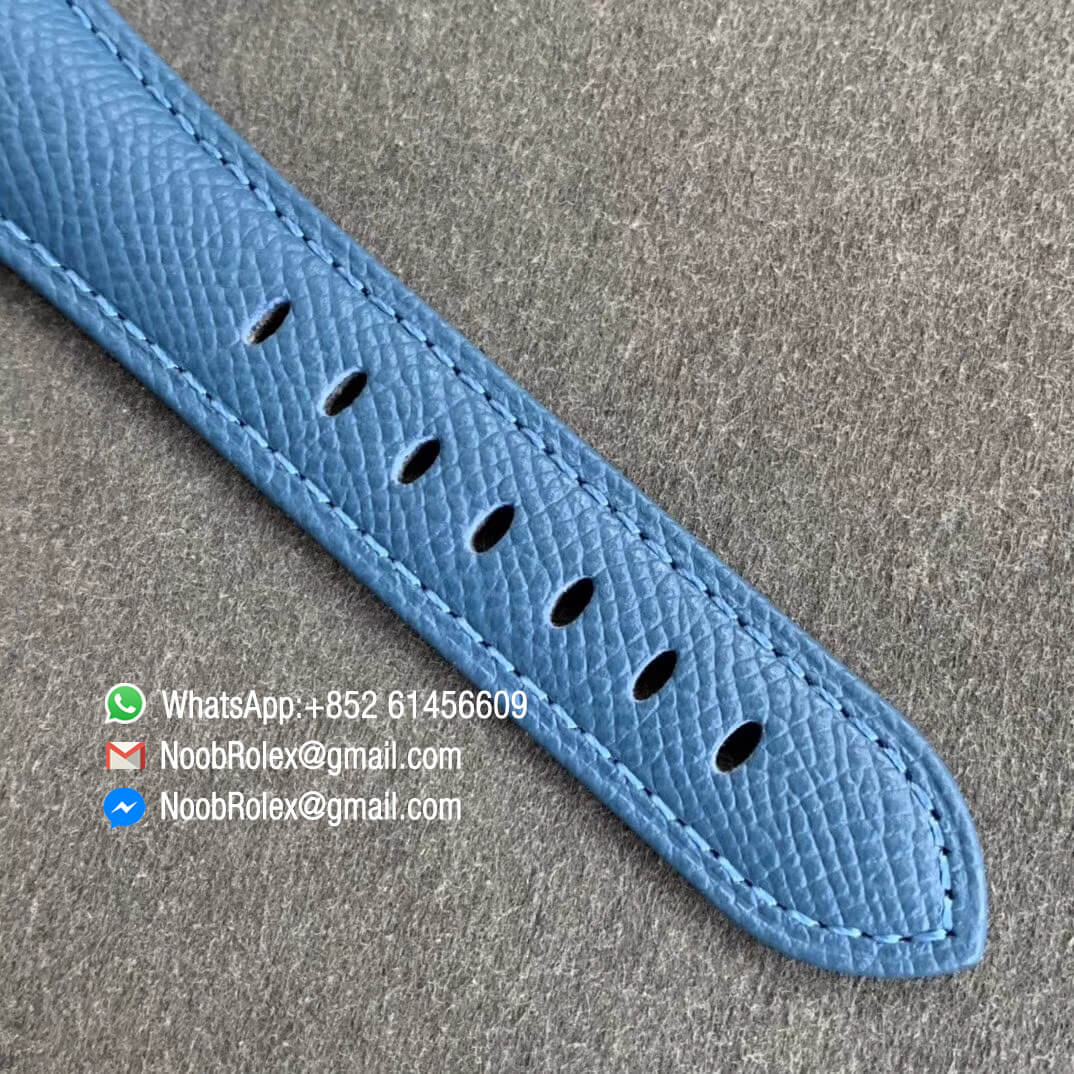 VSF PAM00906 Luminor Due White Dial on Blue Leather Strap Asian Clone XXXIV Movement 07