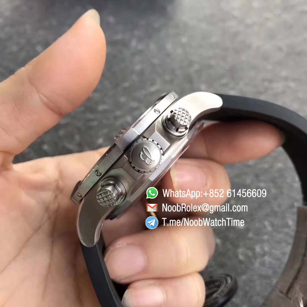 GF Factory V2 Avenger Bandit Titanium Case Chronograph Gray Dial on Gray Nylon Strap A7750 Movement 04 GF Factory V2 Avenger Bandit Titanium Case Chronograph Gray Dial on Gray Nylon Strap A7750 Movement 04