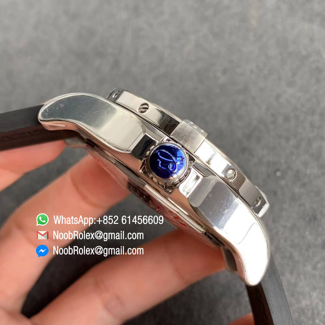 GF V2 Factory Avenger II Seawolf Steel Case Yellow Dial with Nummer Markers Black Rubber Strap Asia 2836 Movement 04