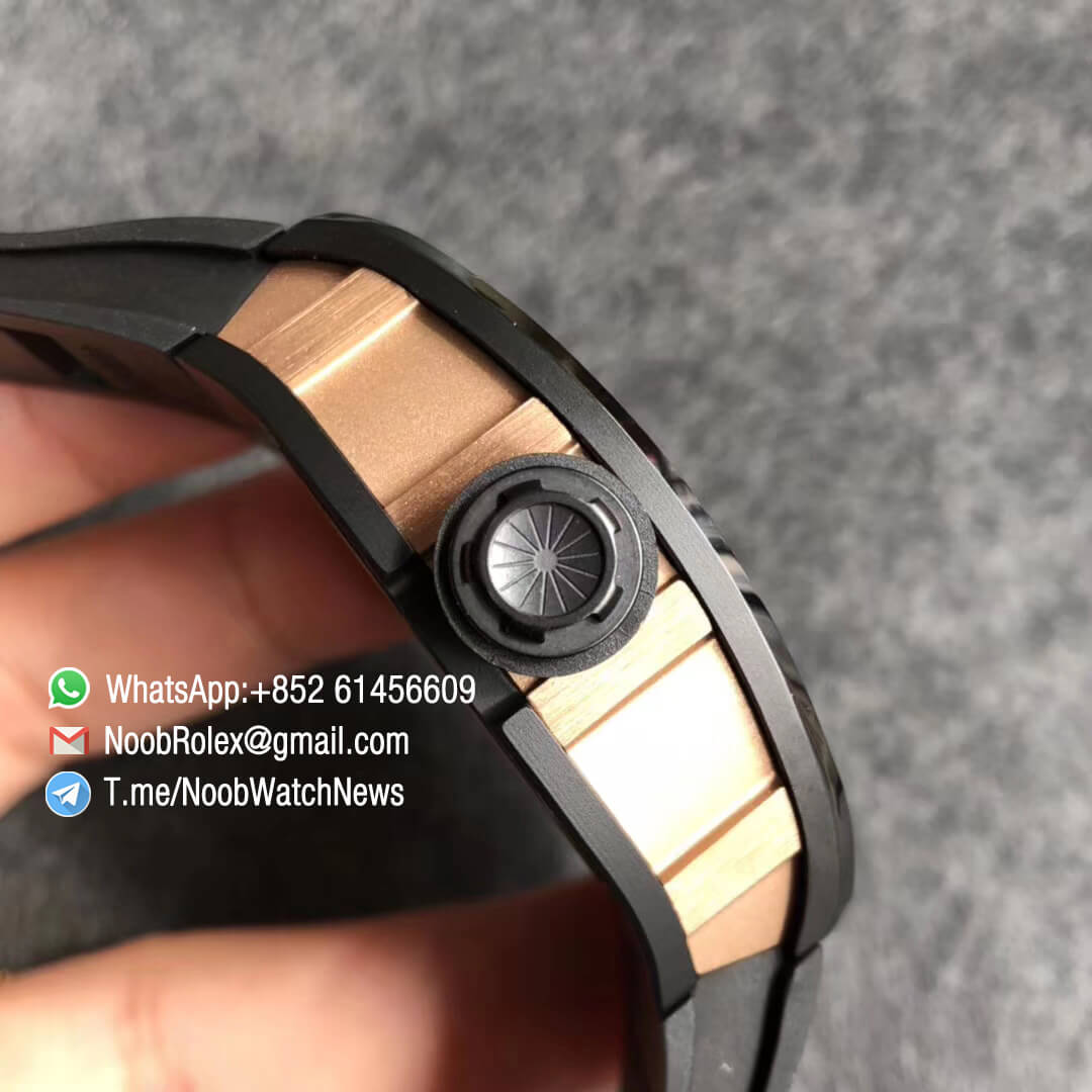 KV Factory RM035 Americas Skeletonal Dial Full Black Ceramic Case Black Toro Gold Edition 04