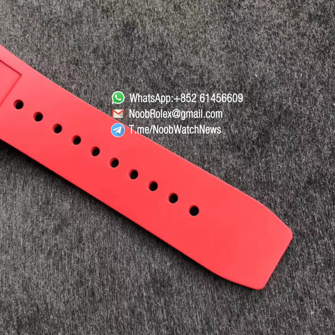 KVF Best Replica Swiss RM035 Americas RG 930 Limit Edition Skeleton Dial on Red Rubber Strap MIYOTA8215 07