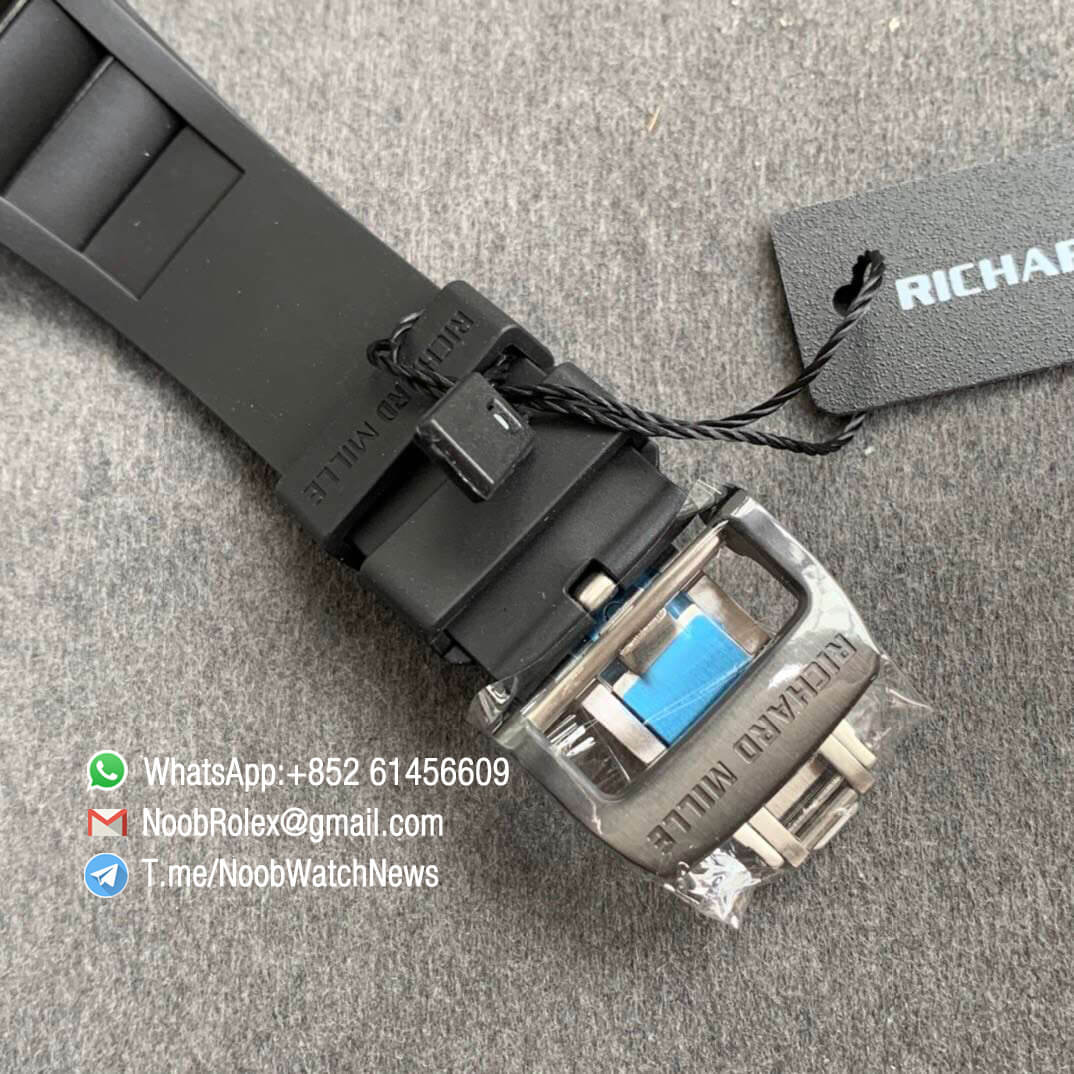 KVF V3 Paris RM35 01 PSG Limited Edition Skeleton Dial Forged Carbon Case Blue Inner Bezel Blue Crown Miyota 8215 06