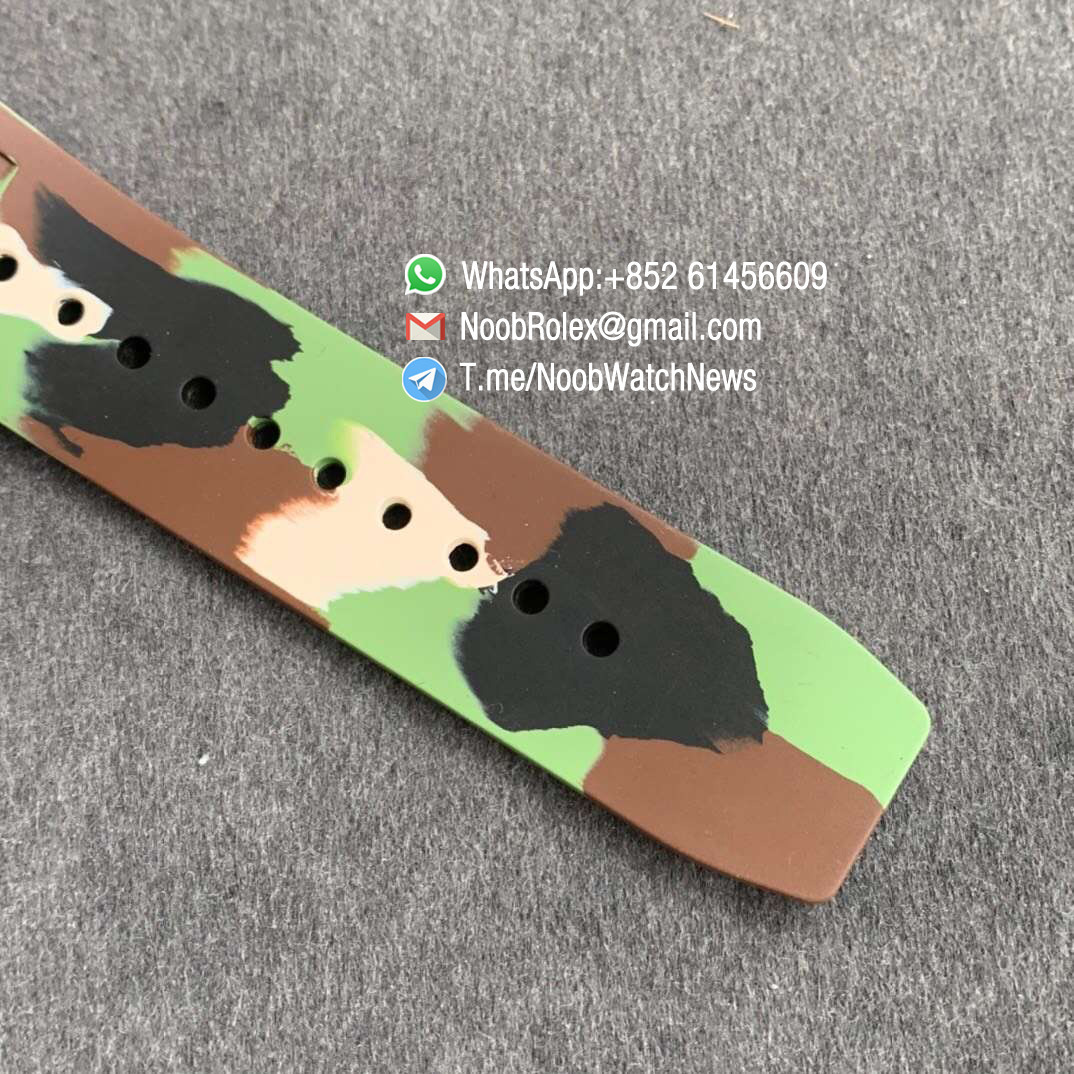 KVF V3 RM35 01 RAFA PVD Titanium Case Forge Carbon Caseback Skeleton Dial Red Crown Green Camouflage Rubber Strap MIYOTA8215 07