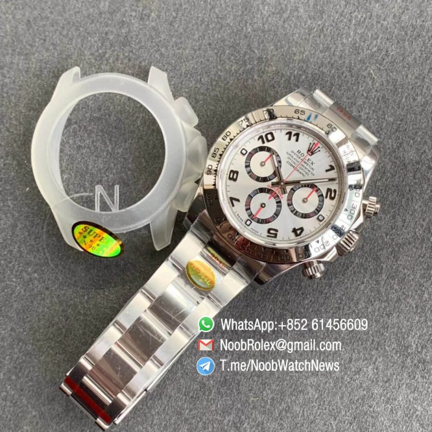 Noob Factory Rolex Daytona 116509 SA4130 V3 904L Steel Case and