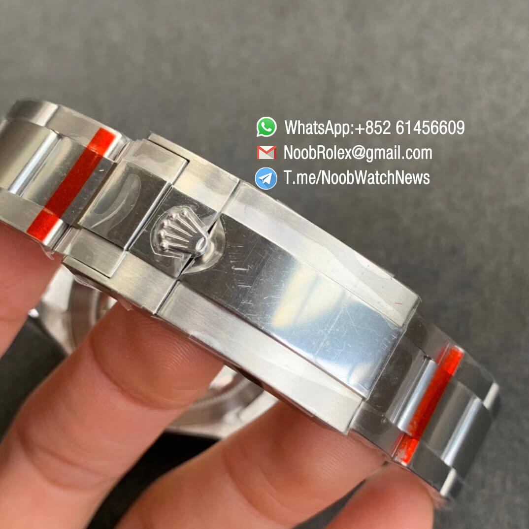 Noob Rolex Daytona 116509 SA4130 V3 904L Stainless Steel Case and Bracelet Grey Dial Black Sub Dial Chrono Full Functions 06