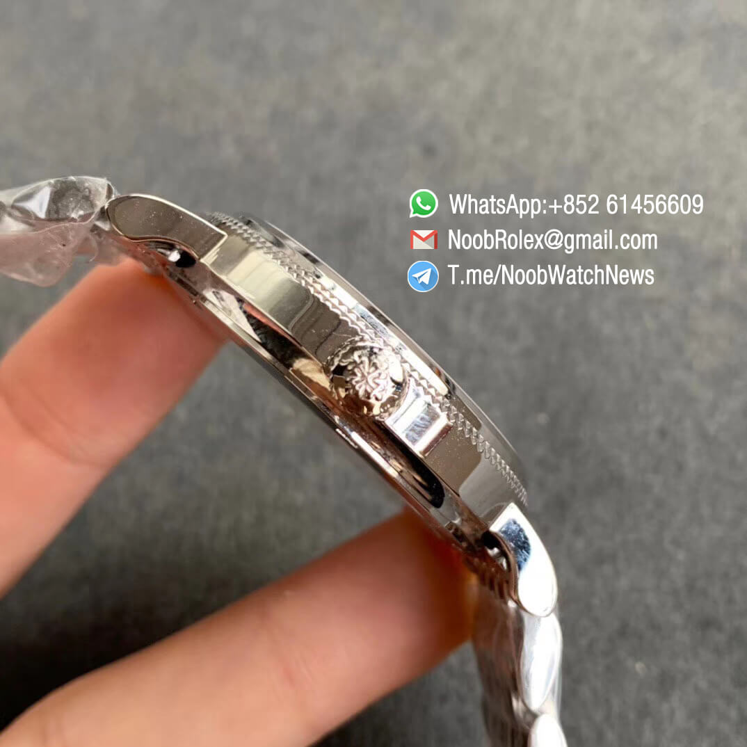 TWF Best Replica Patek Calatrava 5120G Steel Case Case Bracelet White Dial Asia Cal240 Movement 04